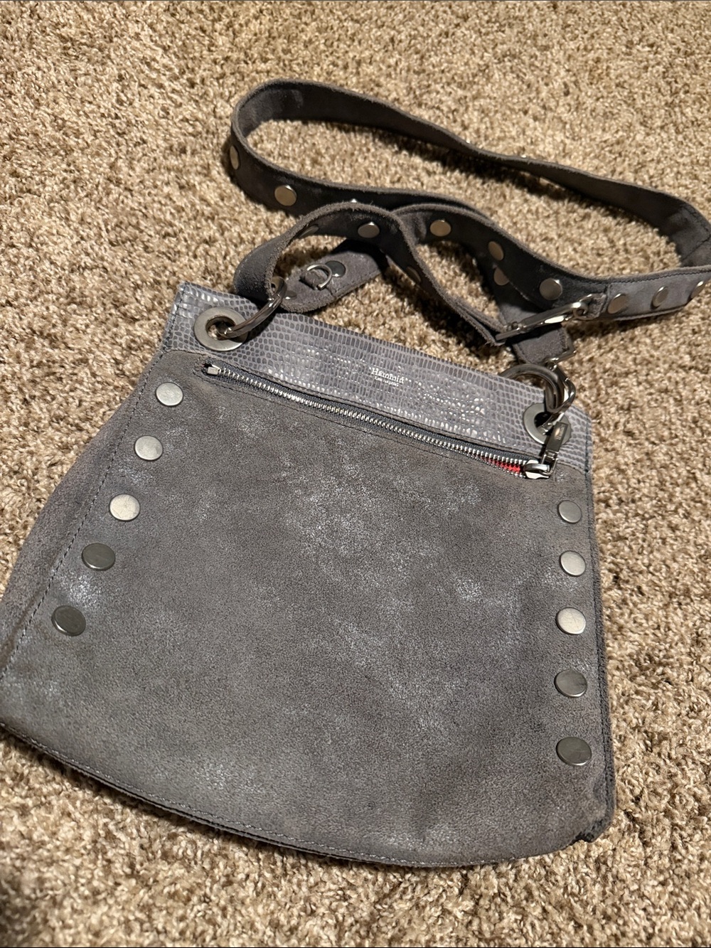 Gorgeous Hammitt Los Angeles Tony Medium bag in gray leather suede - EUC!